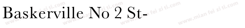 Baskerville No 2 St字体转换